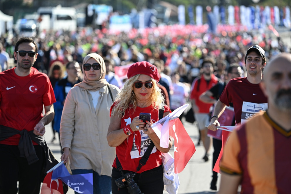 İstanbul Maratonu'ndan muhteşem kareler