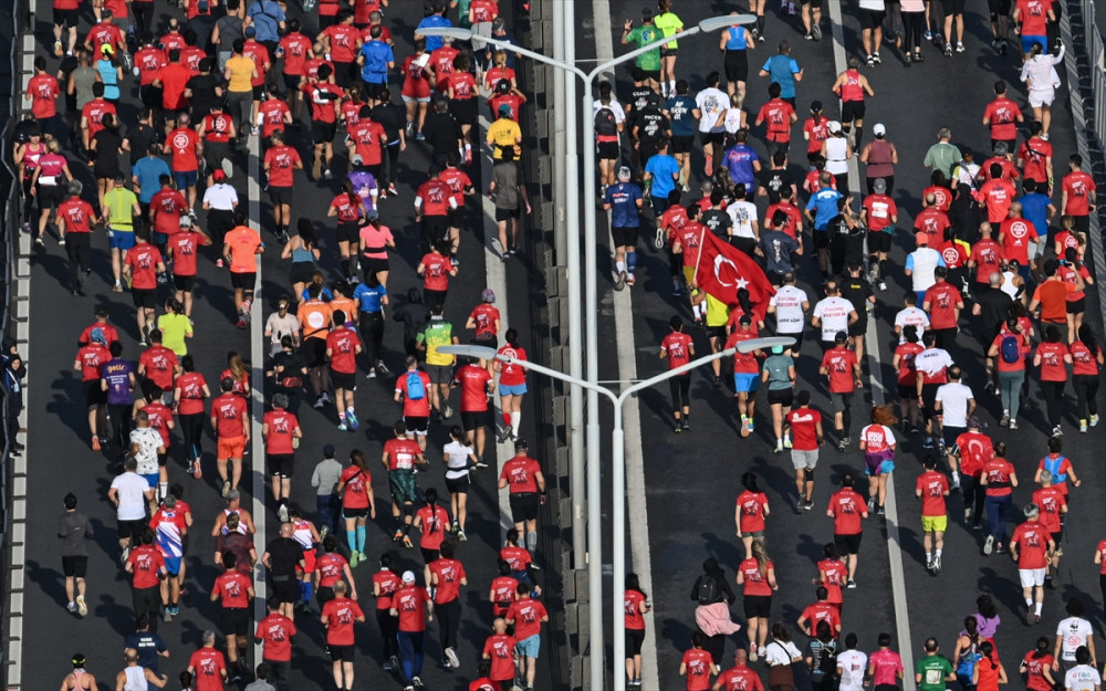 İstanbul Maratonu'ndan muhteşem kareler