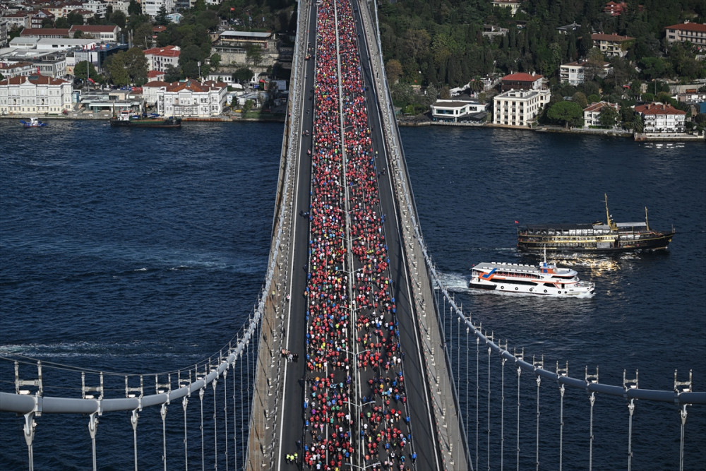 İstanbul Maratonu'ndan muhteşem kareler