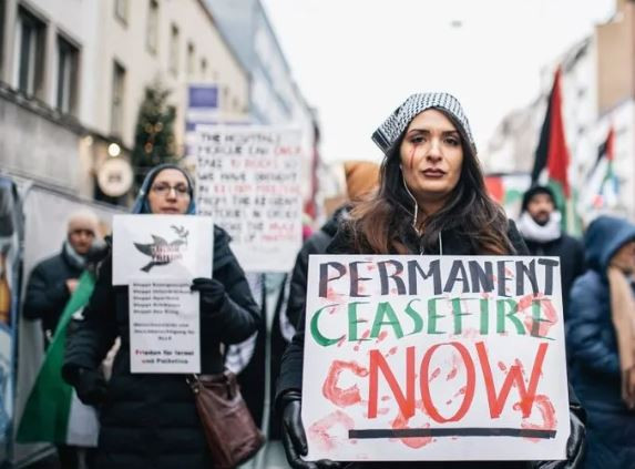 Beyaz Saray önünde İsrail protestosu