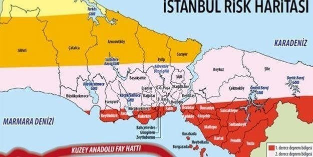 İstanbul diri fay hattı haritası: Bu ilçeler risk altında!