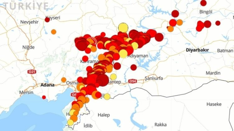 Kırılan fay o ülkelerin büyüklüğü ile karşılaştırıldı!