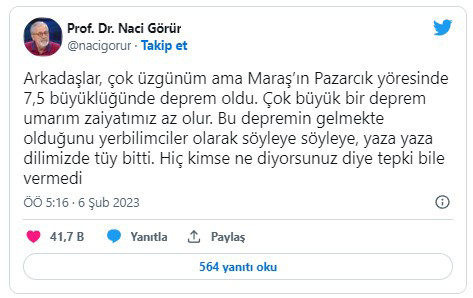 Depremin ardından uzman isimden ilk açıklama: Bu iki kente dikkat!