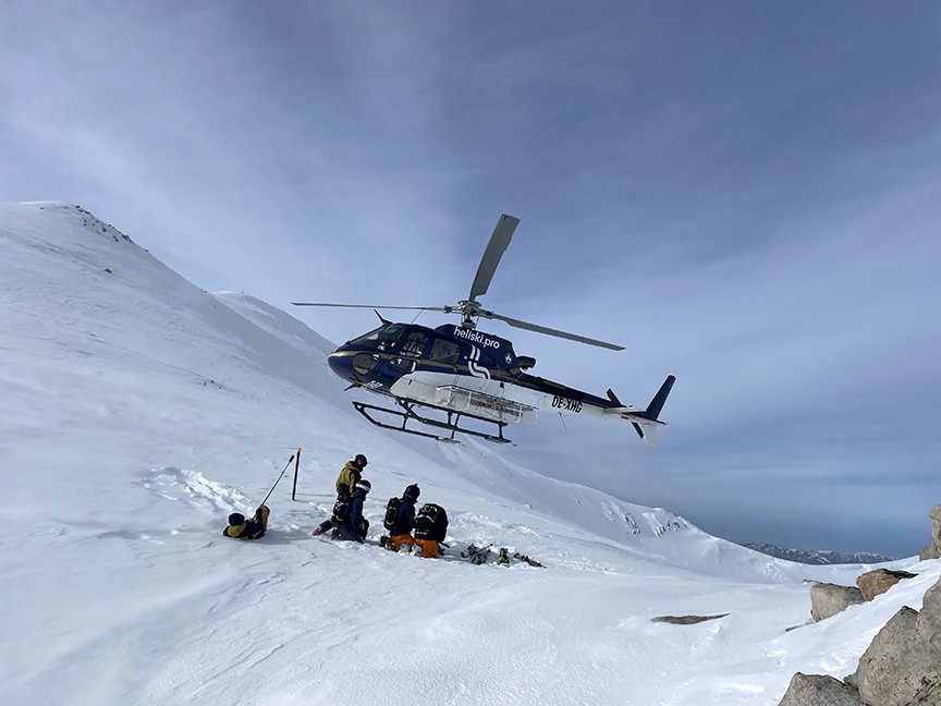 Kaçkar Dağları'nda heliski sezonu sona erdi