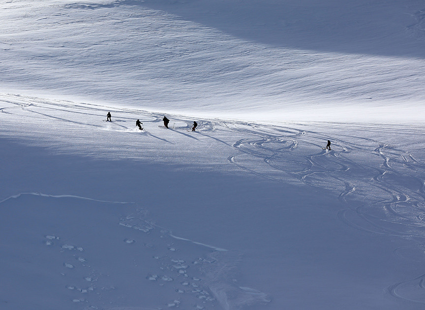 Kaçkar Dağları'nda heliski sezonu sona erdi