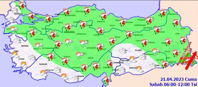 Meteoroloji'den 'sağanak' uyarısı: 7 bölgede alarm verildi!