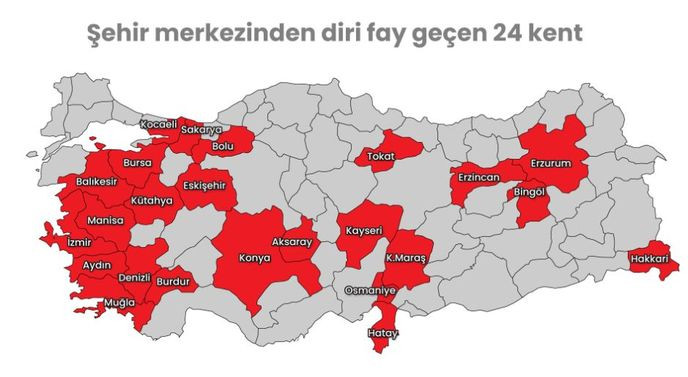 Jeoloji mühendislerinin uyarı raporu gönderdiği işte 18 il!