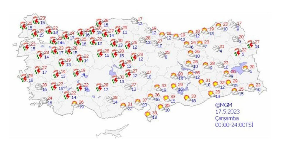 Meteoroloji uyardı: Batıda çöl sıcağı ve sağanak!