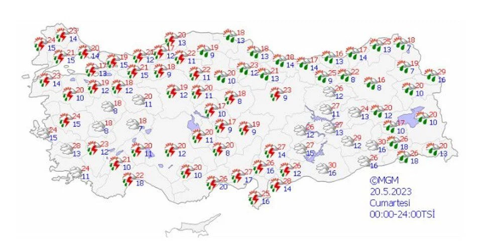 Meteoroloji uyardı: Batıda çöl sıcağı ve sağanak!