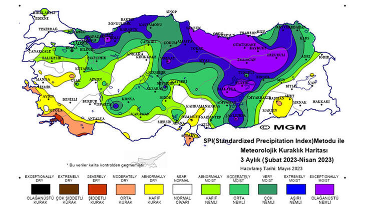 Yağışlar güldürdü: Kuraklık haritası siyahtan yeşile döndü!