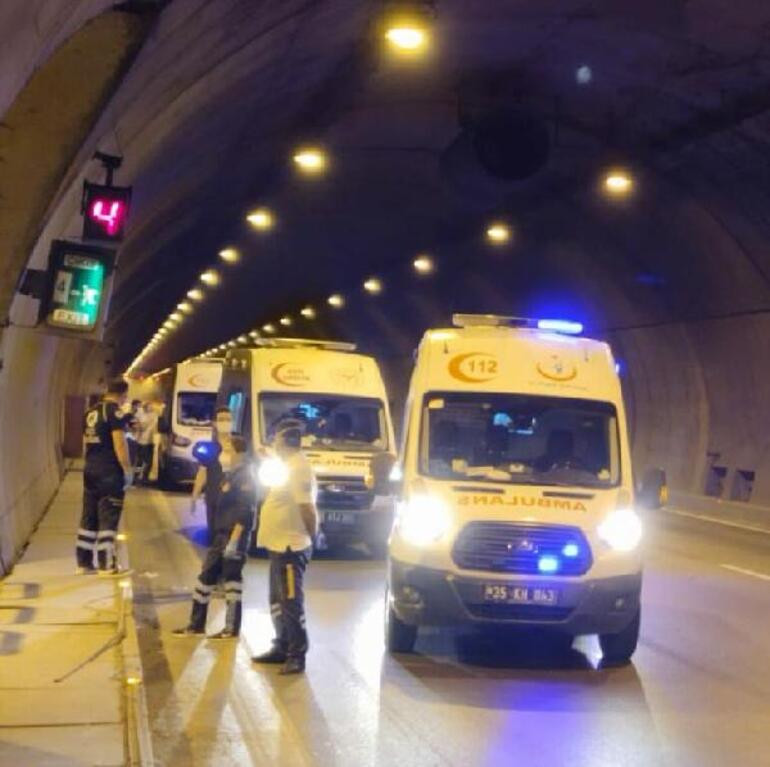 İzmir'deki Bayraklı Tüneli'nde yangın çıktı