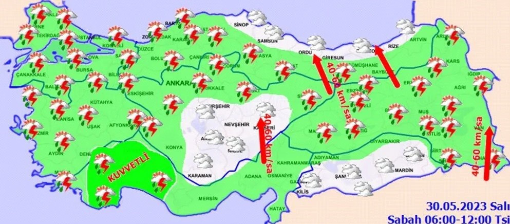 Meteoroloji uyardı: 20 ilde sağanak yağış 