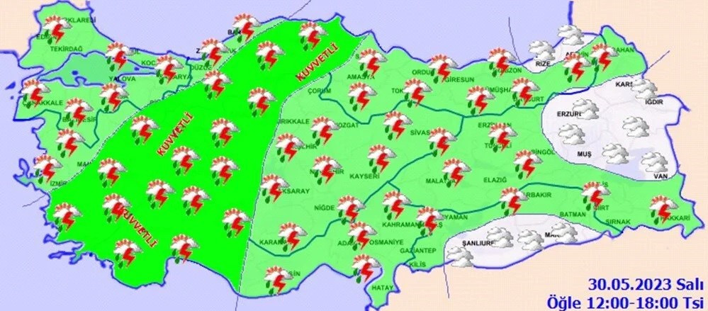 Meteoroloji uyardı: 20 ilde sağanak yağış 