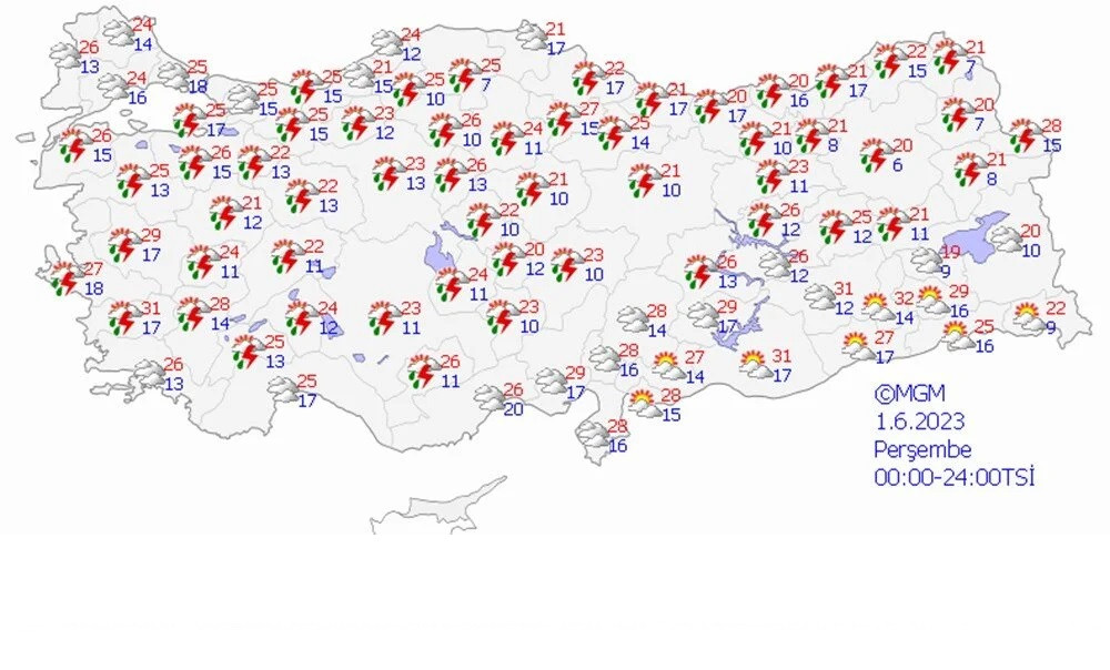 Meteoroloji uyardı: 20 ilde sağanak yağış 