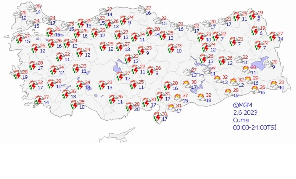 Meteoroloji uyardı: 20 ilde sağanak yağış 