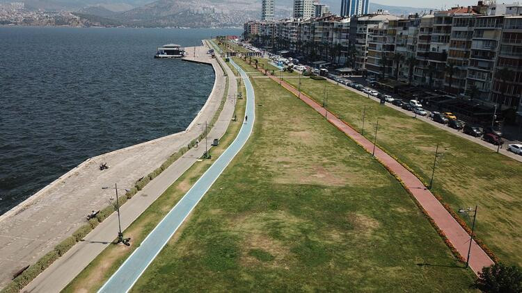 İzmir'de, Kordon boş kaldı