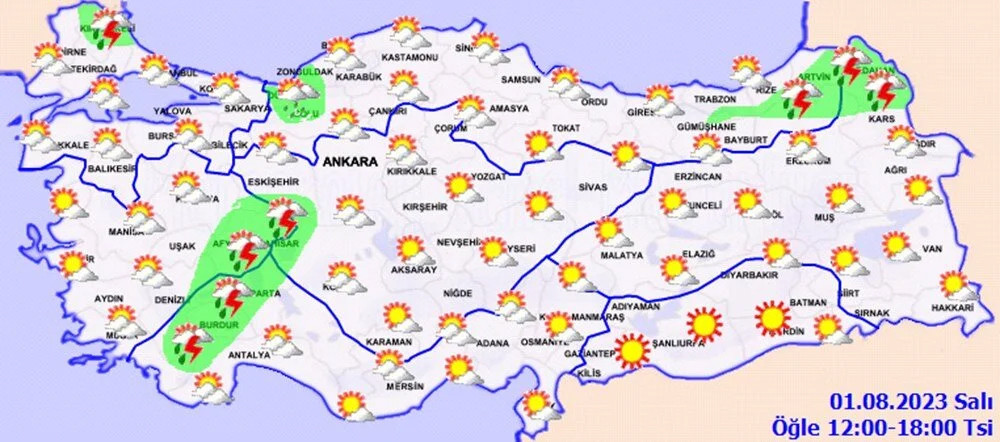 Aşırı sıcaklar öncesi 17 il için sağanak yağış uyarısı!