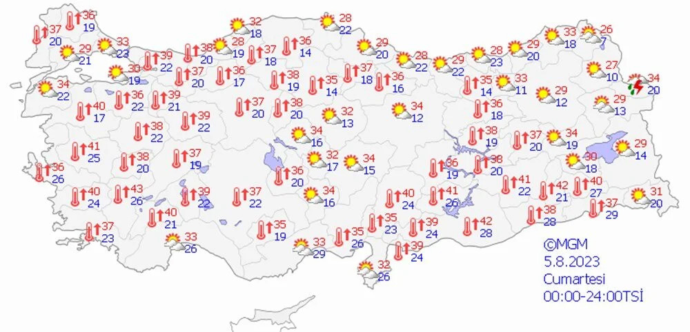 Çöl sıcakları başlıyor: 40 dereceyi geçecek!