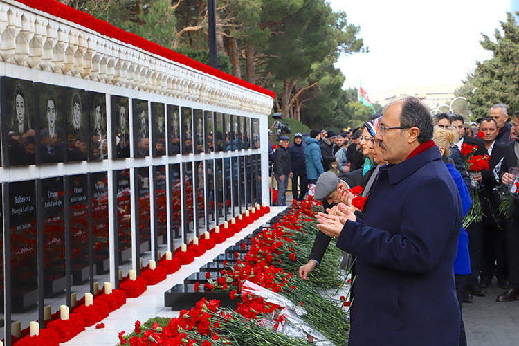 Azerbaycan'da Kanlı Ocak kurbanları yad edildi 