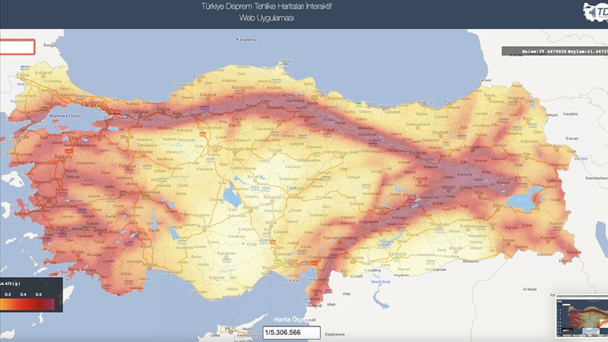 Türkiye deprem risk haritası güncellendi: İşte yüksek riskli bölgeler...