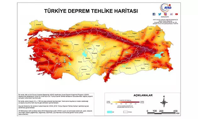 Türkiye deprem risk haritası güncellendi: İşte yüksek riskli bölgeler...