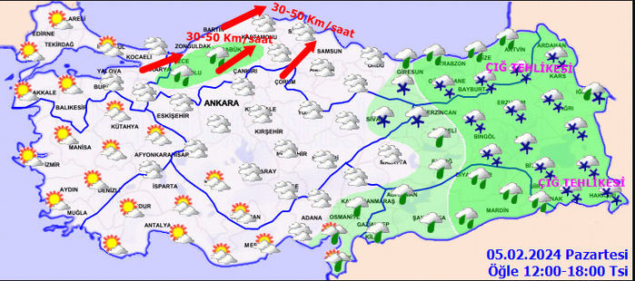 Yurt genelinde hava durumu: 6 bölgede yağış var!