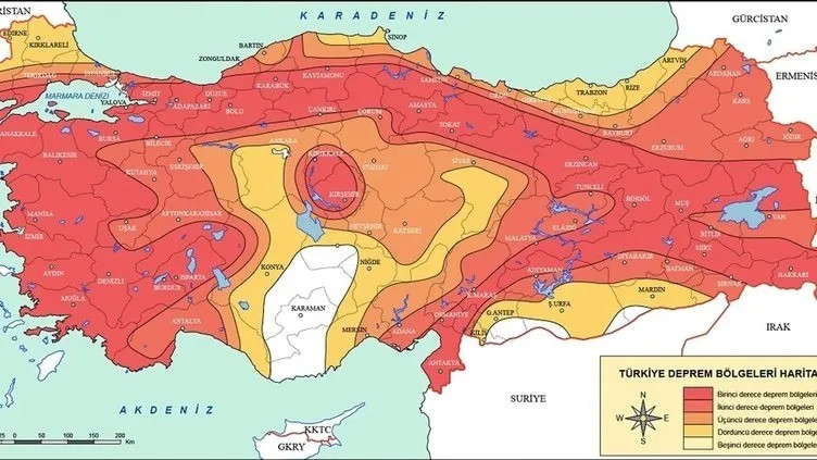 Harita güncellendi: İşte diri fay hattı üzerinde yer alan iller...