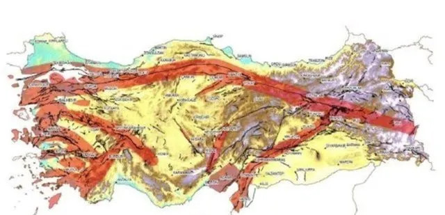 Harita güncellendi: İşte diri fay hattı üzerinde yer alan iller...