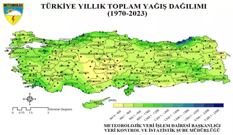 Meteoroloji yayımladı: 98 yılın yağış rekoru!