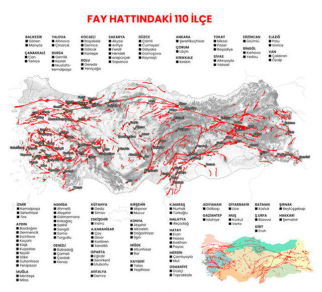 Türkiye'deki faylar hangi illerden geçiyor? İşte riskli olan kentler...