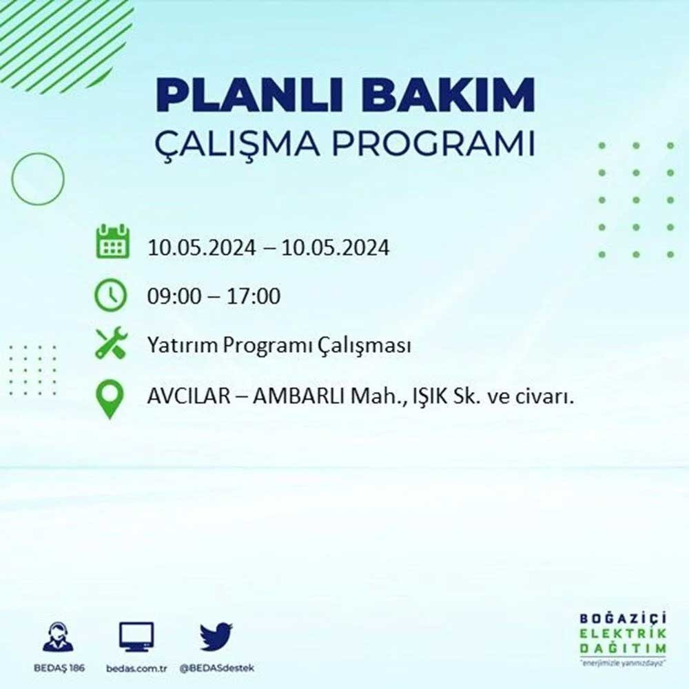 İstanbul'un 17 ilçesinde elektrik kesintisi