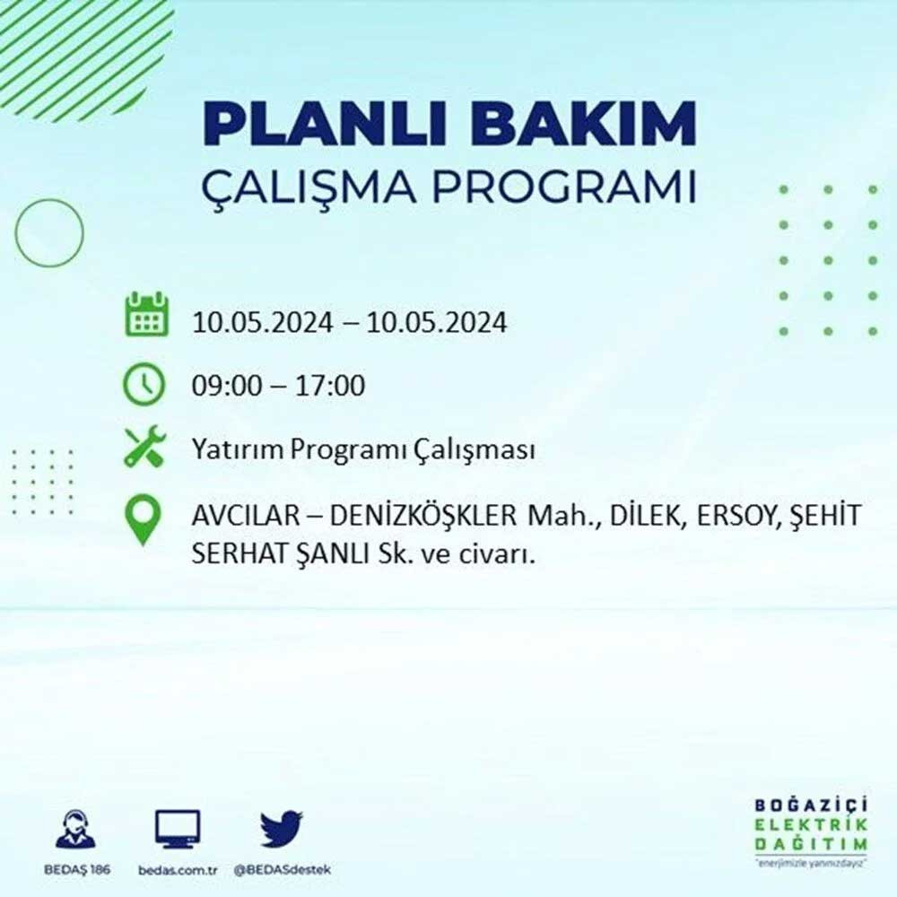 İstanbul'un 17 ilçesinde elektrik kesintisi