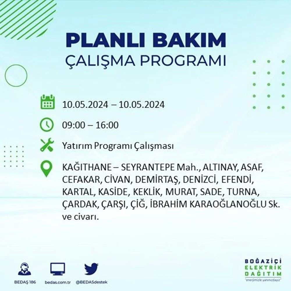 İstanbul'un 17 ilçesinde elektrik kesintisi