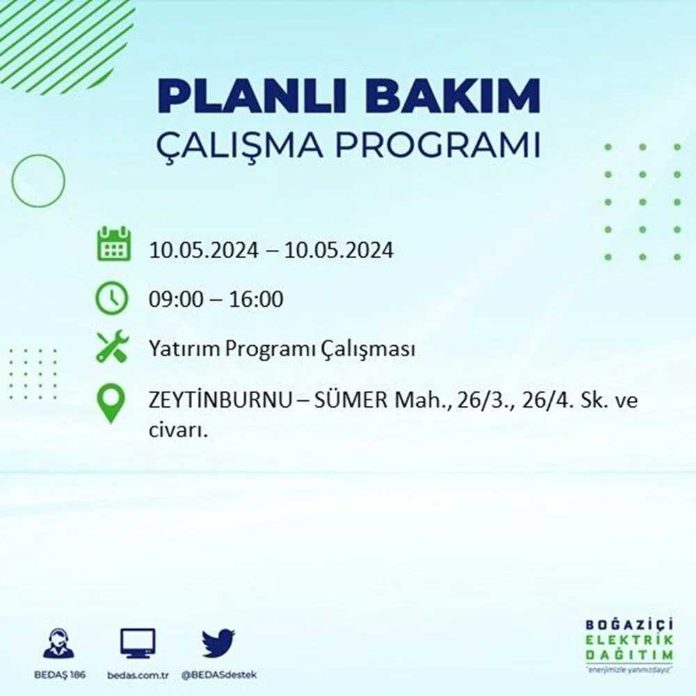 İstanbul'un 17 ilçesinde elektrik kesintisi