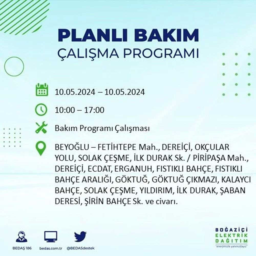 İstanbul'un 17 ilçesinde elektrik kesintisi