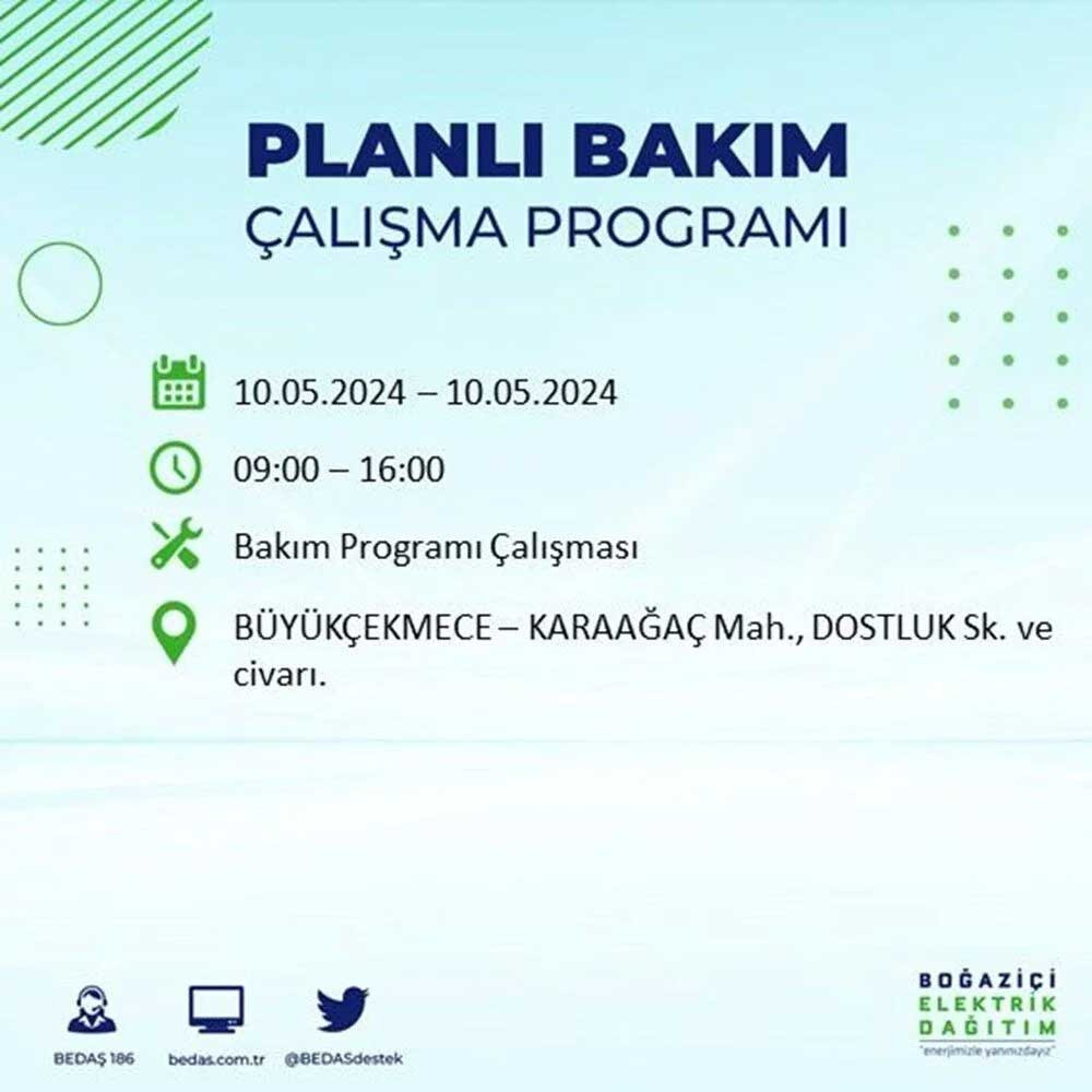 İstanbul'un 17 ilçesinde elektrik kesintisi