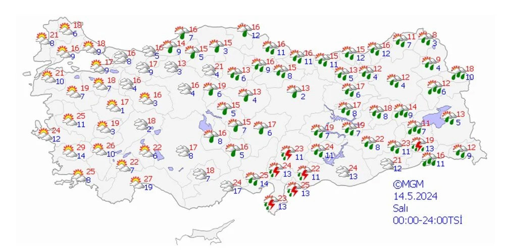 Meteoroloji'den 16 il için sağanak yağış uyarısı!