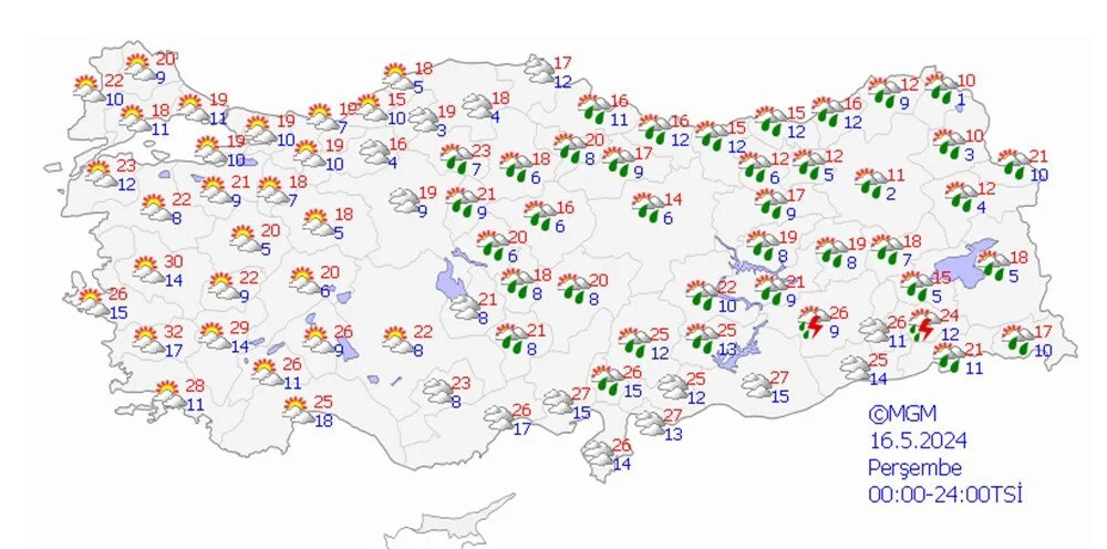 Meteoroloji'den 16 il için sağanak yağış uyarısı!