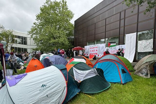 Berlin ve Amsterdam'da Gazze'ye destek gösterilerine müdahale!