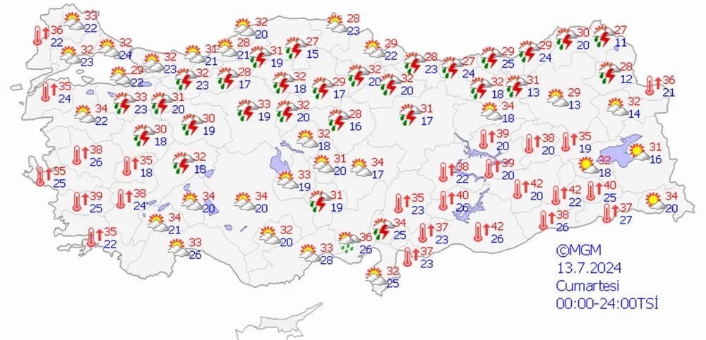 Meteoroloji saat vererek uyardı: Kuvvetli yağış bekleniyor!