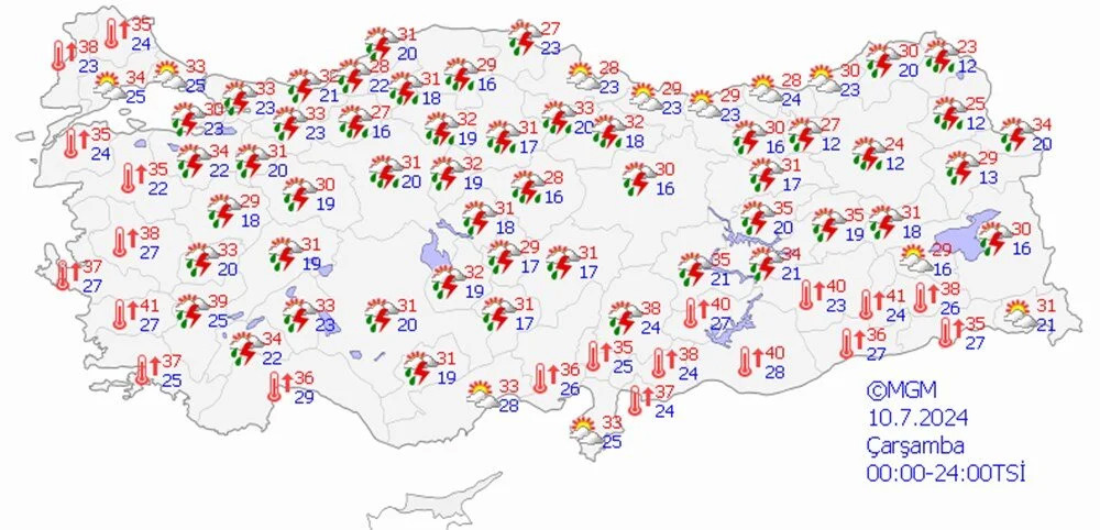 Meteoroloji saat vererek uyardı: Kuvvetli yağış bekleniyor!