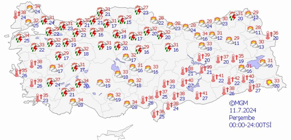 Meteoroloji saat vererek uyardı: Kuvvetli yağış bekleniyor!