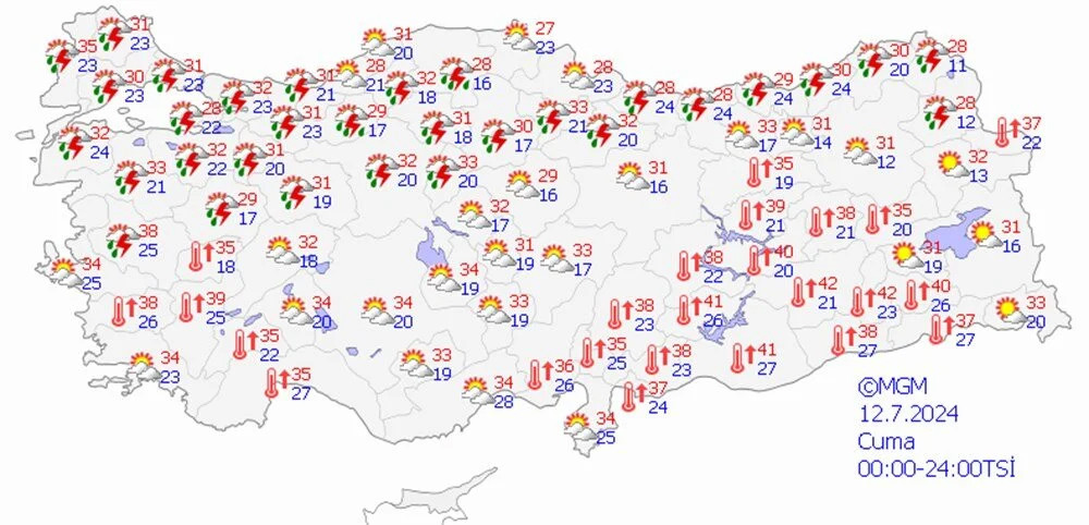 Meteoroloji saat vererek uyardı: Kuvvetli yağış bekleniyor!