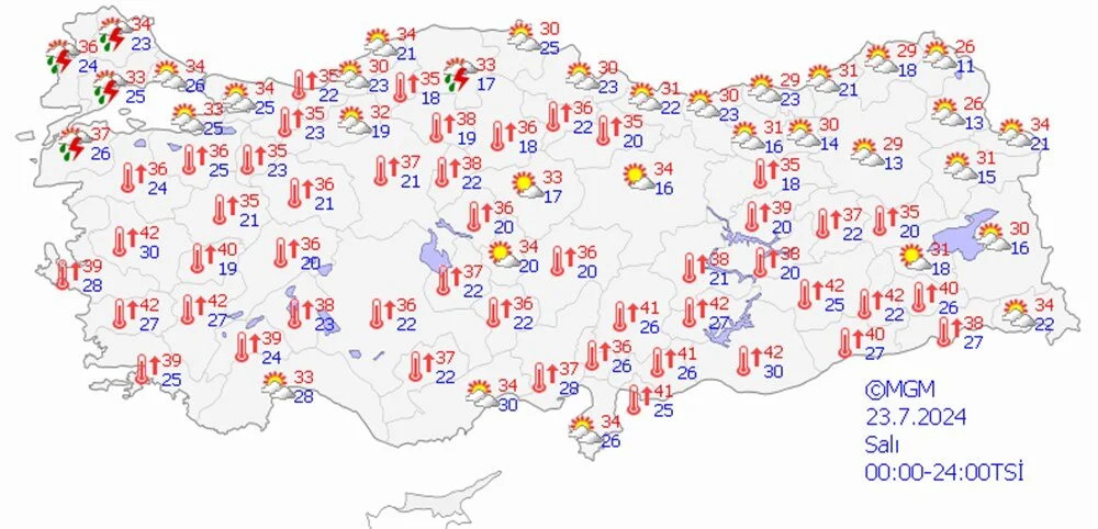 Meteoroloji uyardı: Sıcaklıklar 40 dereceyi geçecek!