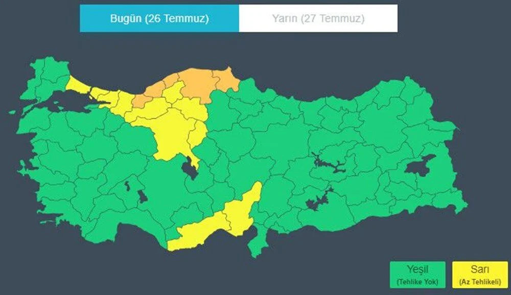 15 il için uyarı: Yaz yağmurları serinletecek!