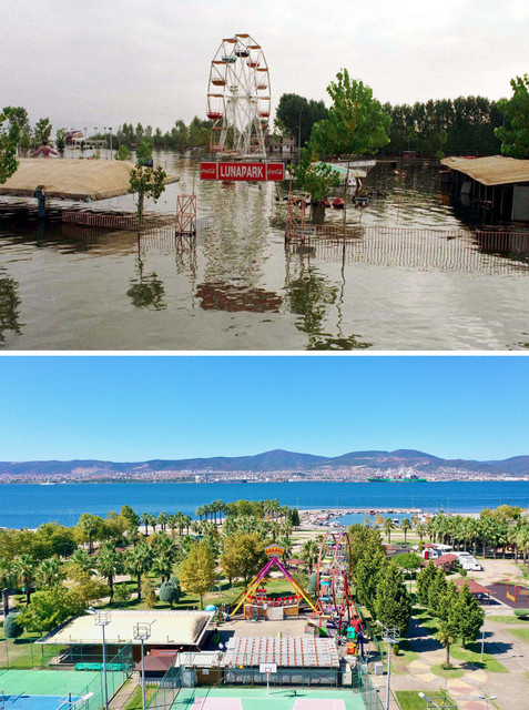 Marmara Depremi'nin 25.yılında yıkımın yaşandığı alanlar yeniden görüntülendi