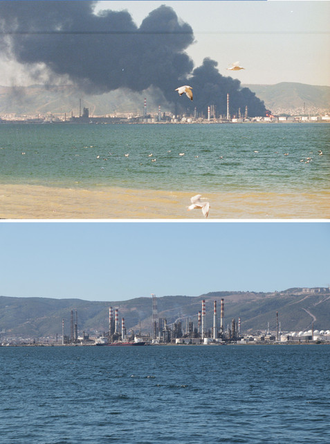 Marmara Depremi'nin 25.yılında yıkımın yaşandığı alanlar yeniden görüntülendi