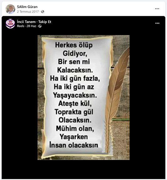 Zanlı amca 'Facebook filozofu' çıktı