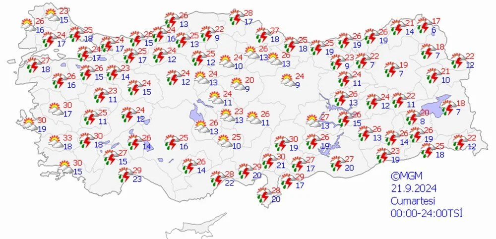 Meteoroloji'den hafta sonu için uyarı geldi!