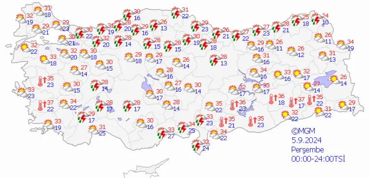 Meteoroloji'den İstanbul dahil birçok il için sağanak uyarısı!